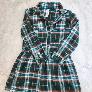CARTERS Kids M Plaid Dress-One Piece.
